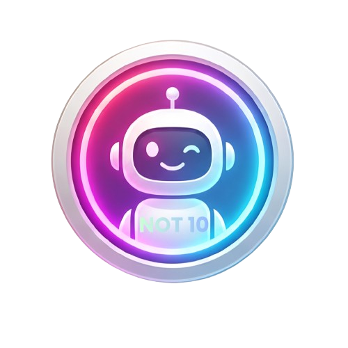NOT10 robot logo